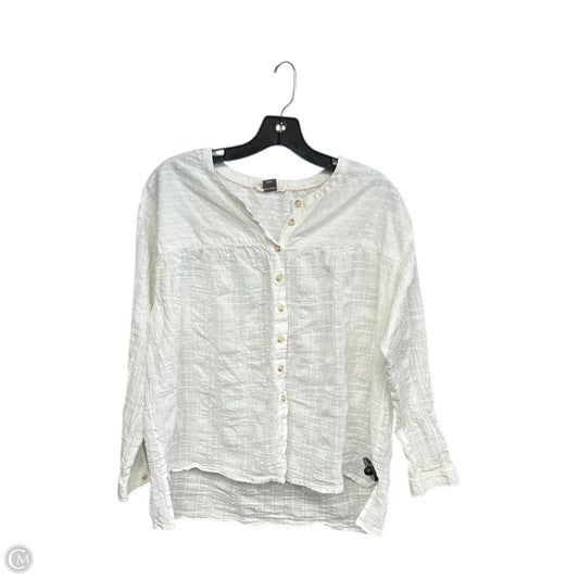 Top Long Sleeve By Pilcro In White, Size: S