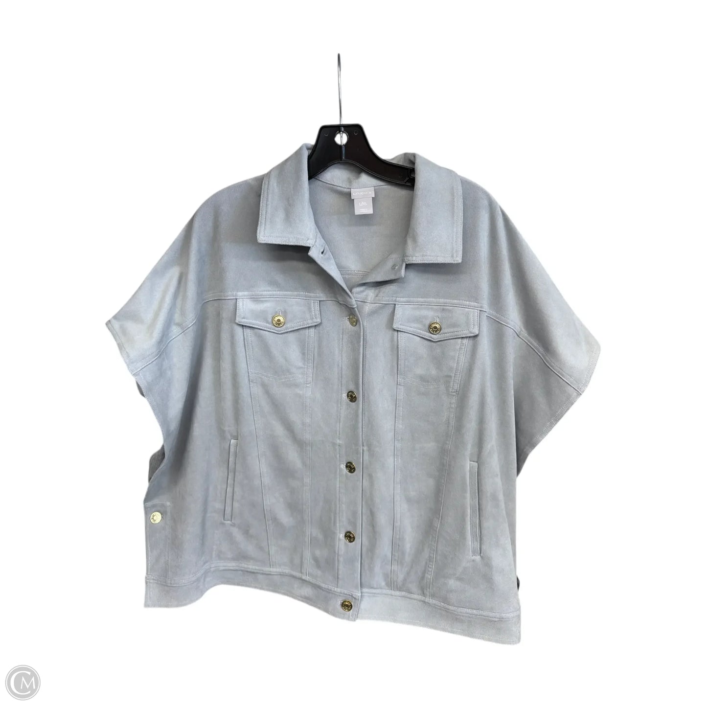 Jacket Other By Chicos In Grey, Size: L
