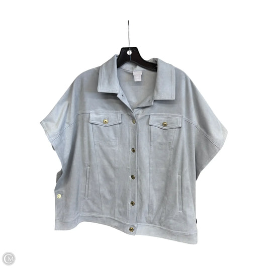 Jacket Other By Chicos In Grey, Size: L