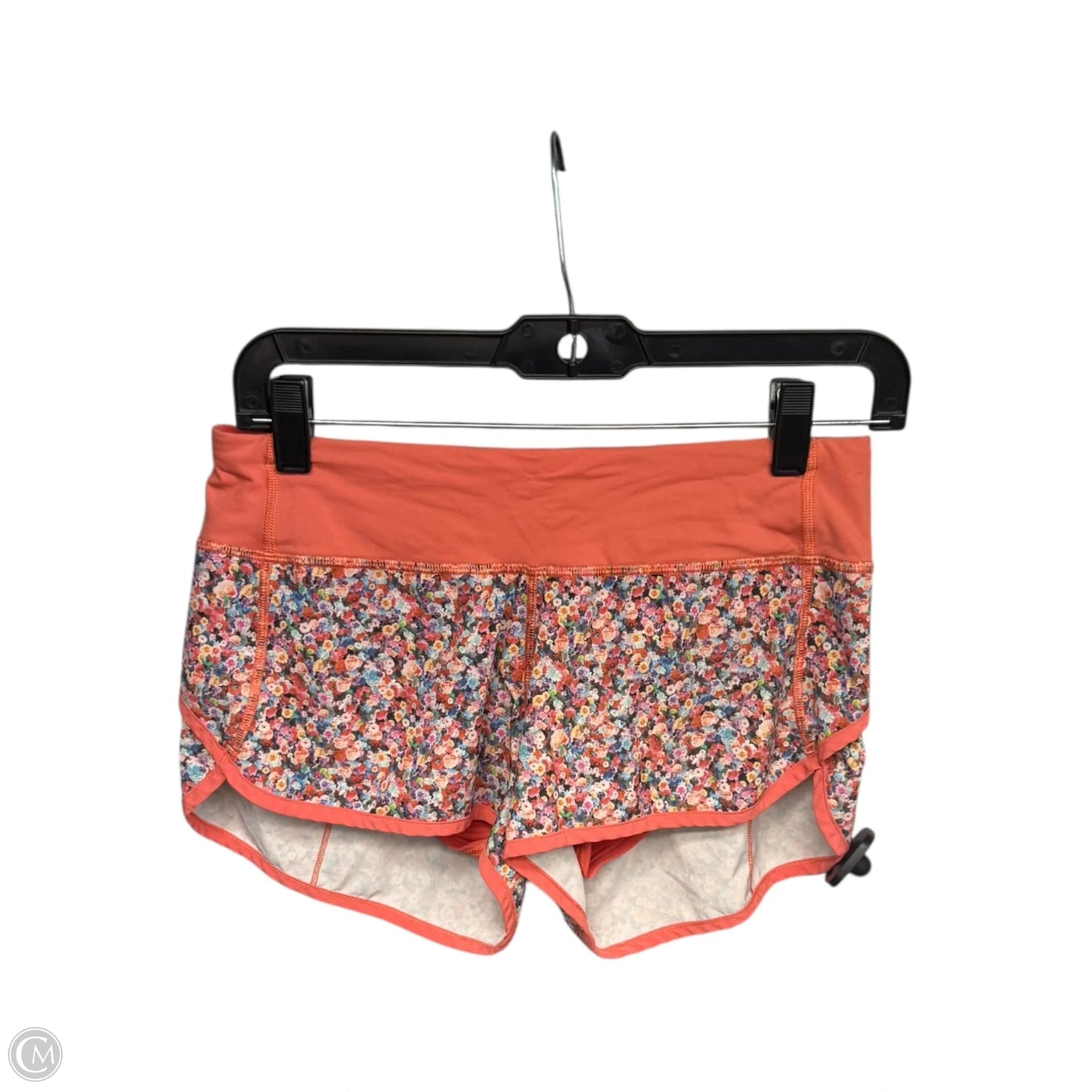Athletic Shorts By Lululemon In Floral Print, Size: 4
