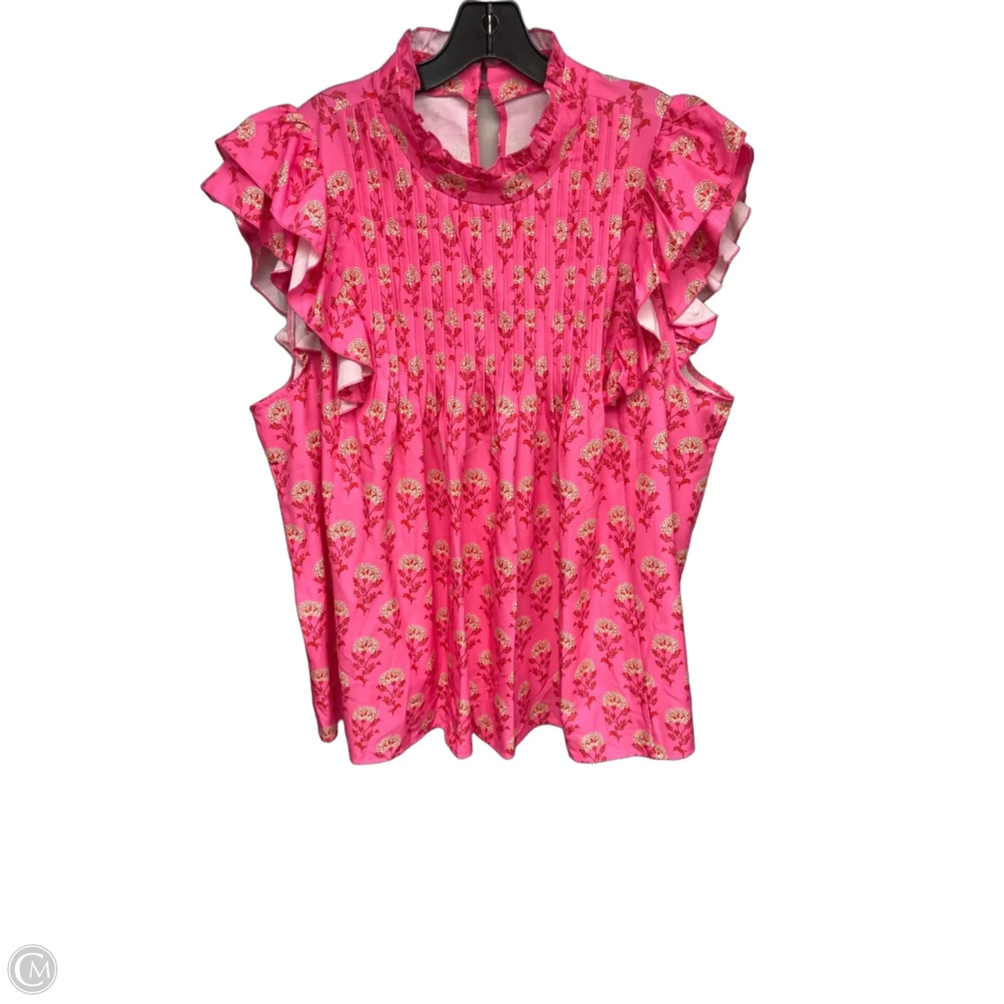 Top Long Sleeve By Shein In Pink, Size: 4x