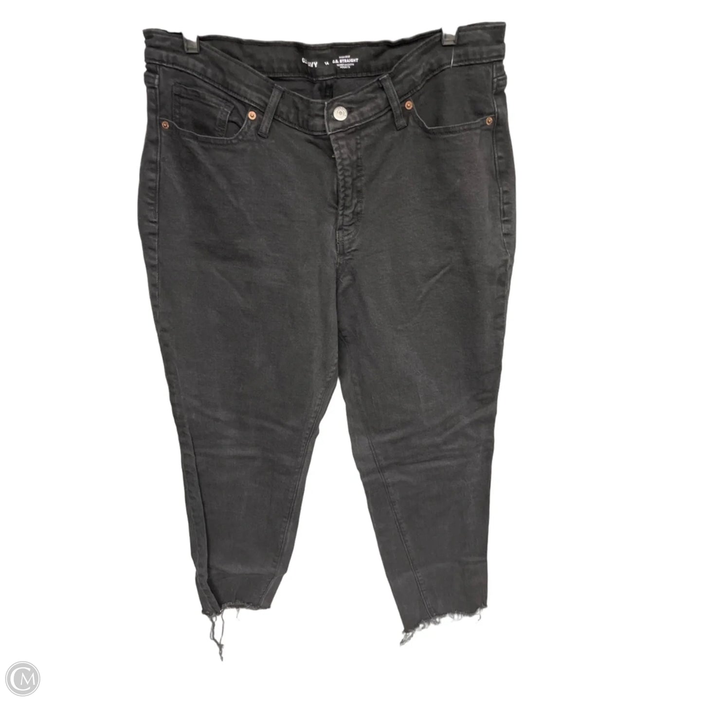 Jeans Straight By Old Navy In Black, Size: 14