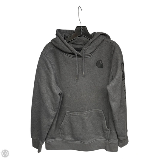 Sweatshirt Hoodie By Carhartt In Grey, Size: L
