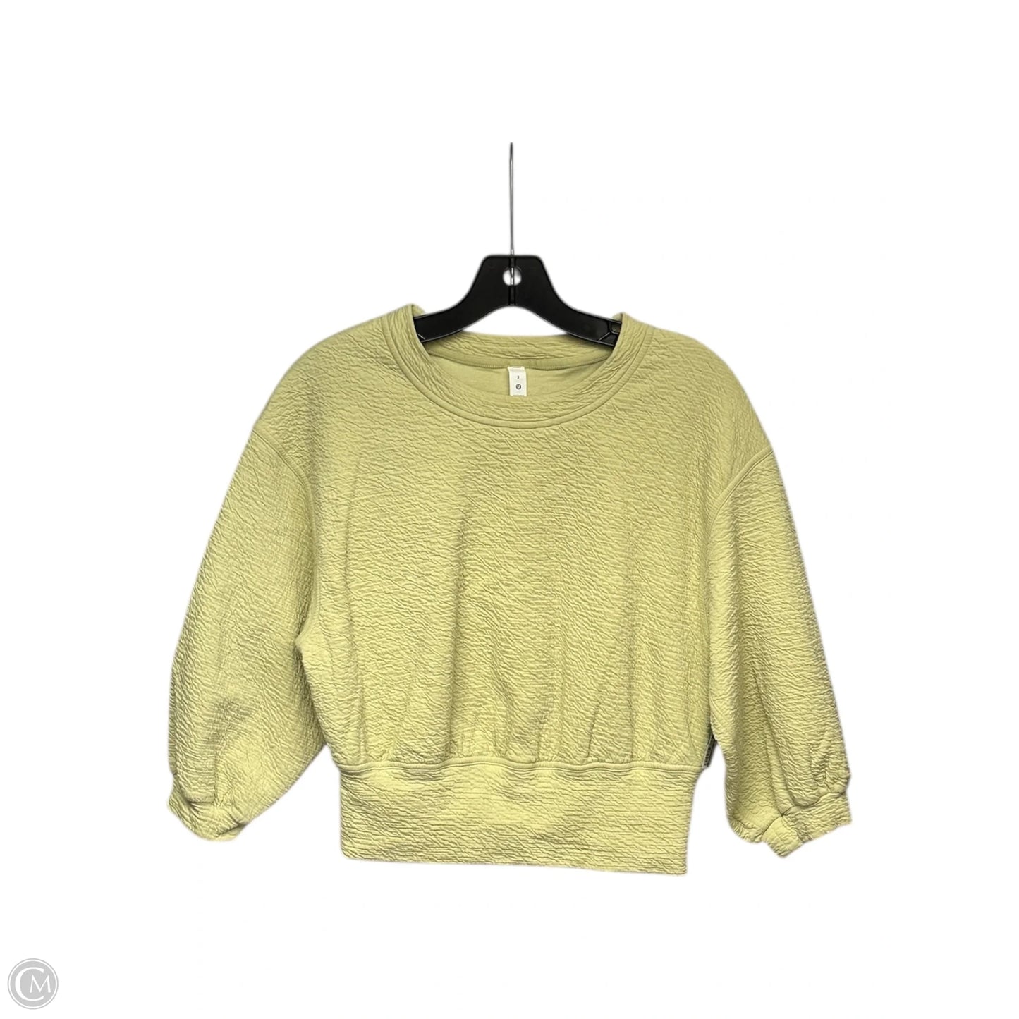 Athletic Top By Lululemon In Green, Size: 2