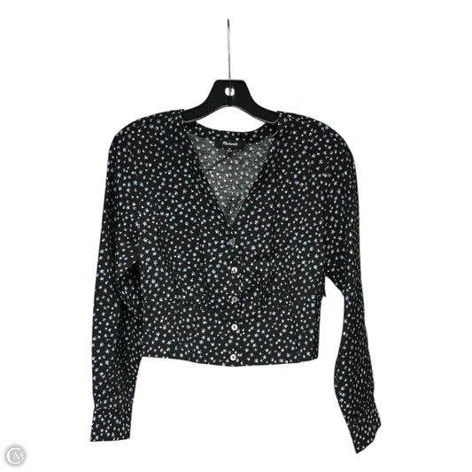 Top Long Sleeve By Madewell In Floral Print, Size: Xs