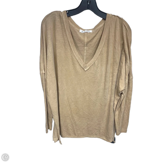 Top Long Sleeve By We The Free In Brown, Size: L