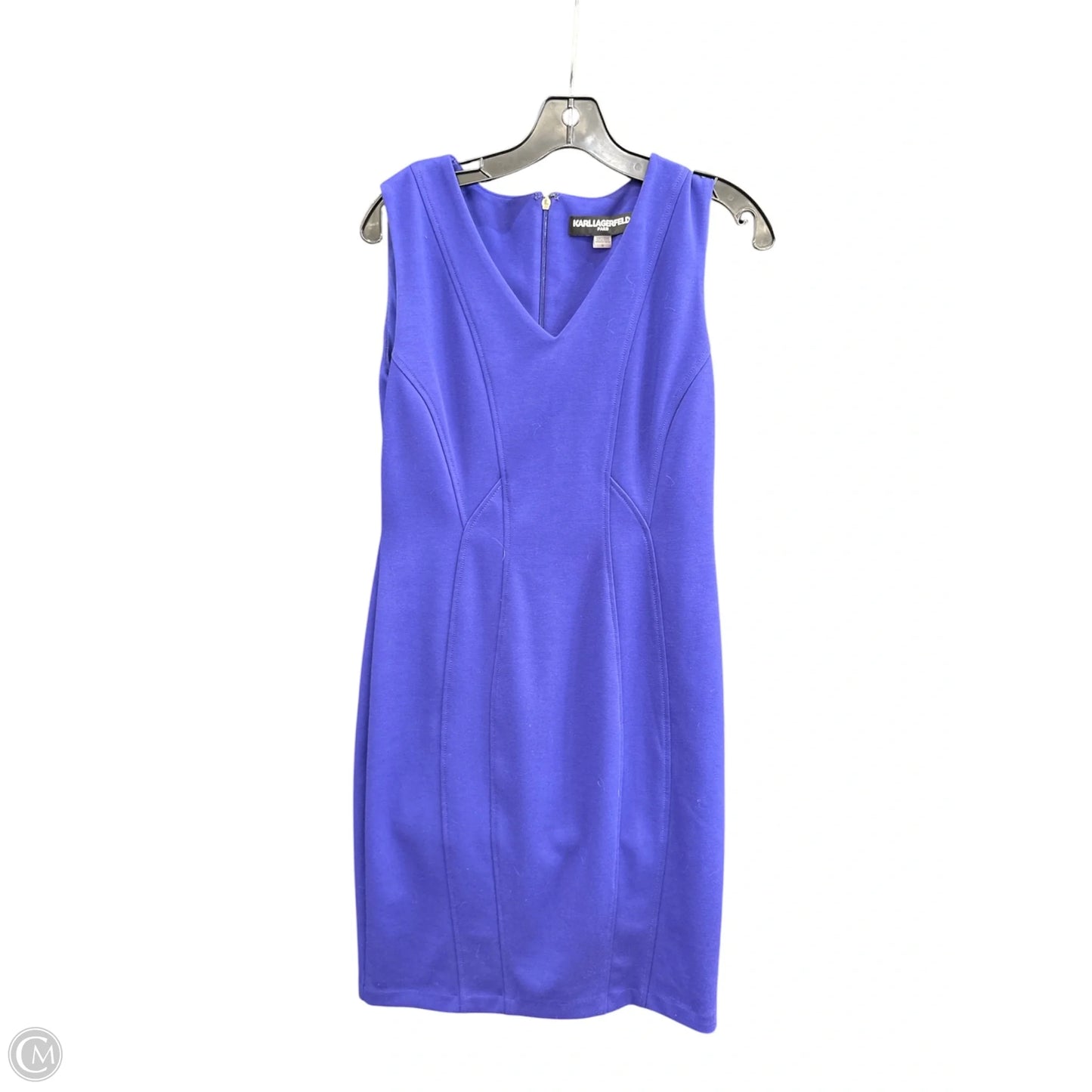 Dress Designer By Karl Lagerfeld In Purple, Size: 10