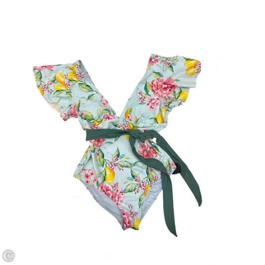 Swimsuit By Cupshe In Floral Print, Size: L