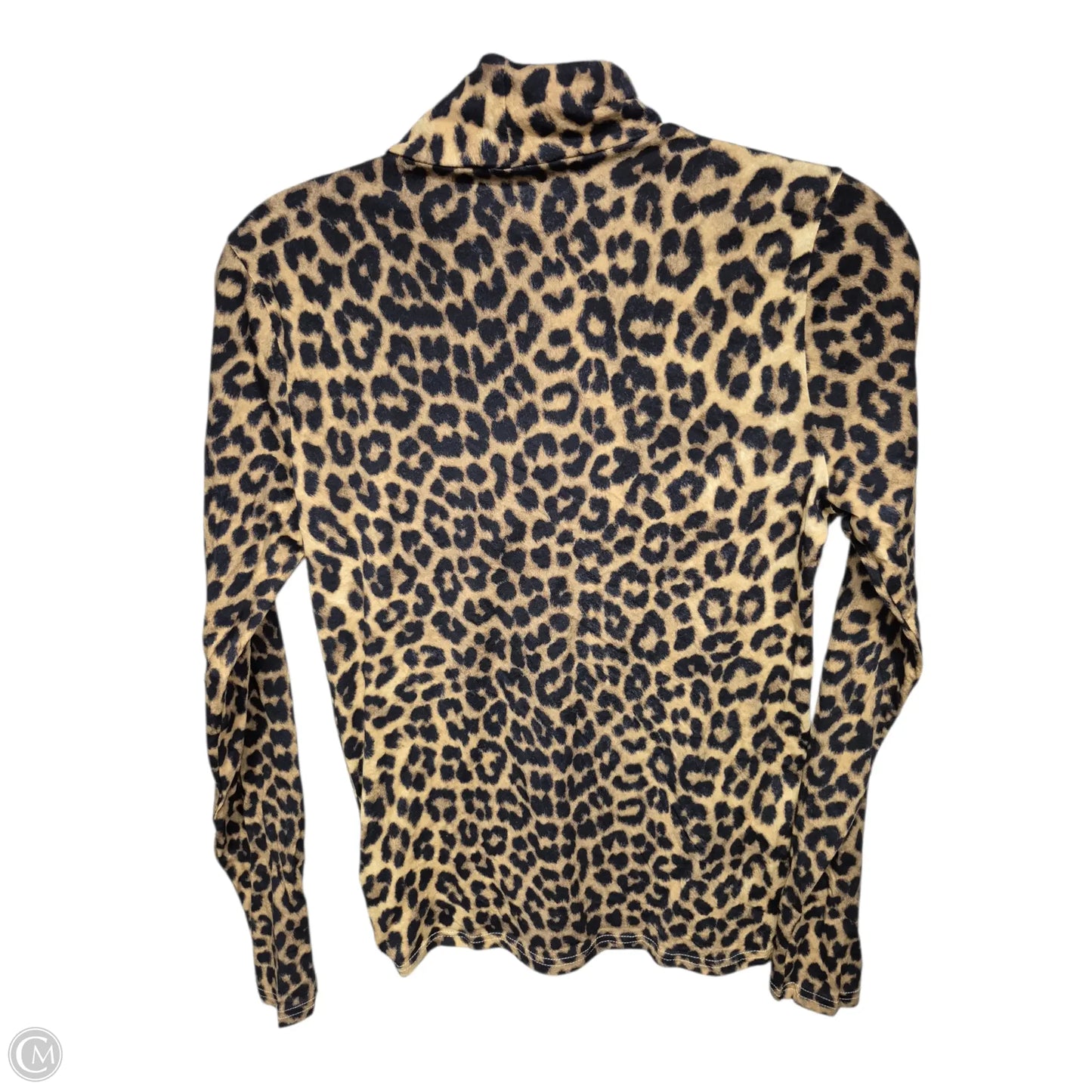 Top Long Sleeve Basic By J. Crew In Animal Print, Size: S