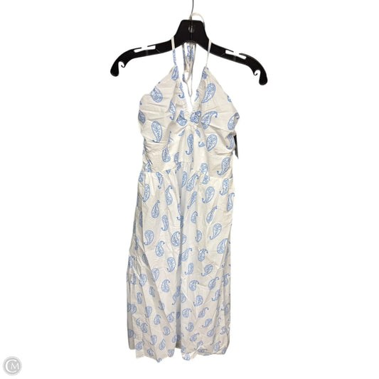 Dress Casual Maxi By Universal Thread In Blue & White, Size: M
