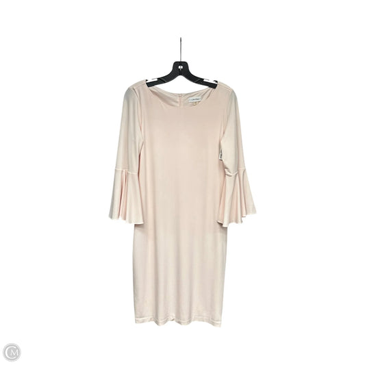 Dress Casual Midi By Calvin Klein In Pink, Size: 10