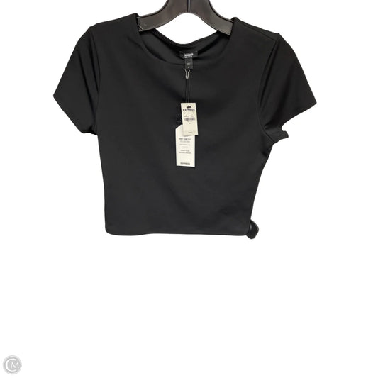 Top Short Sleeve Basic By Express In Black, Size: M