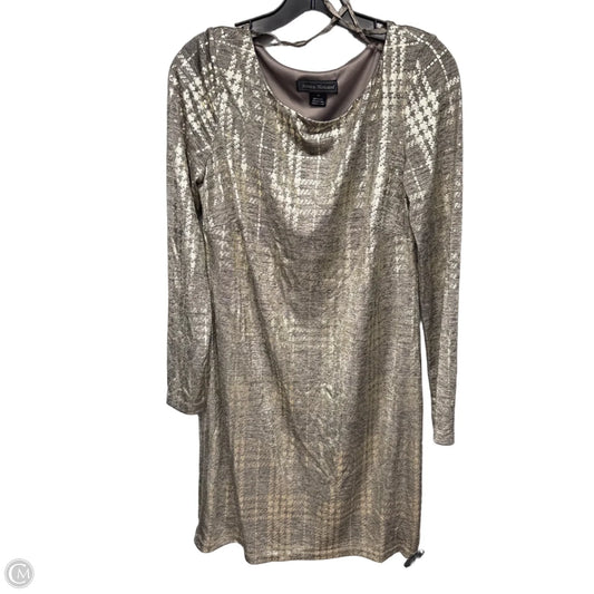 Dress Casual Short By Jessica Howard In Gold, Size: 12