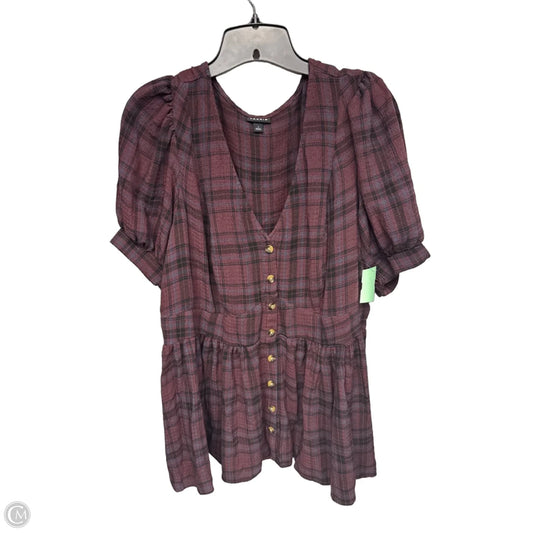 Top Short Sleeve By Torrid In Purple, Size: Xl