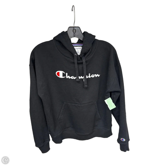 Athletic Sweatshirt Hoodie By Champion In Black, Size: Xs