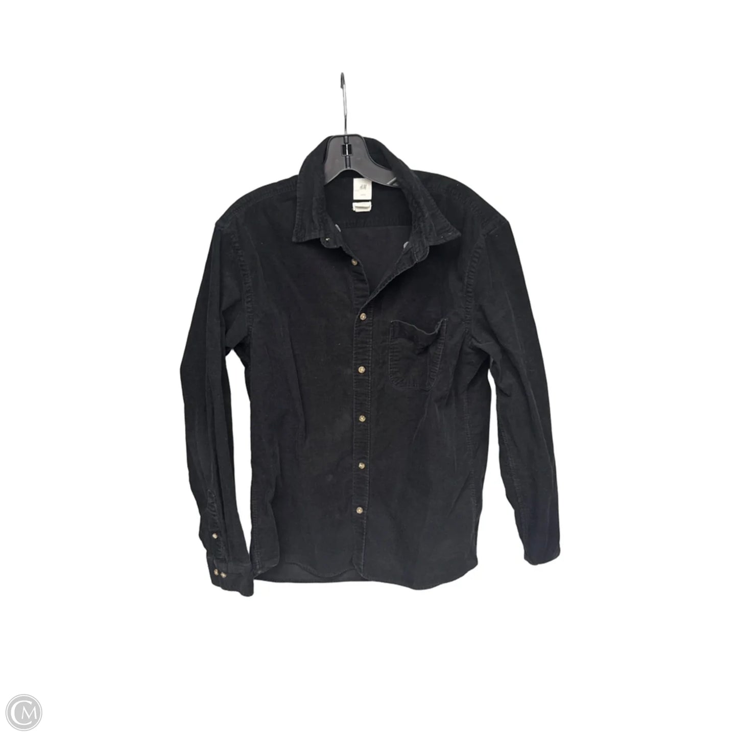 Top Long Sleeve By H&m In Black, Size: M