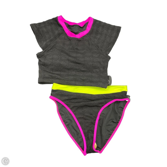 Swimsuit 2pc By Clothes Mentor In Black & Pink, Size: S