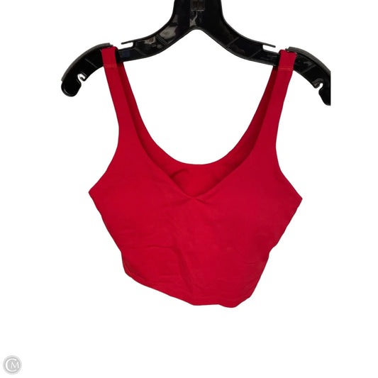 Athletic Tank Top By Lululemon In Red, Size: 10