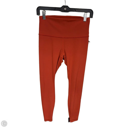 Athletic Leggings By Lululemon In Orange, Size: 6