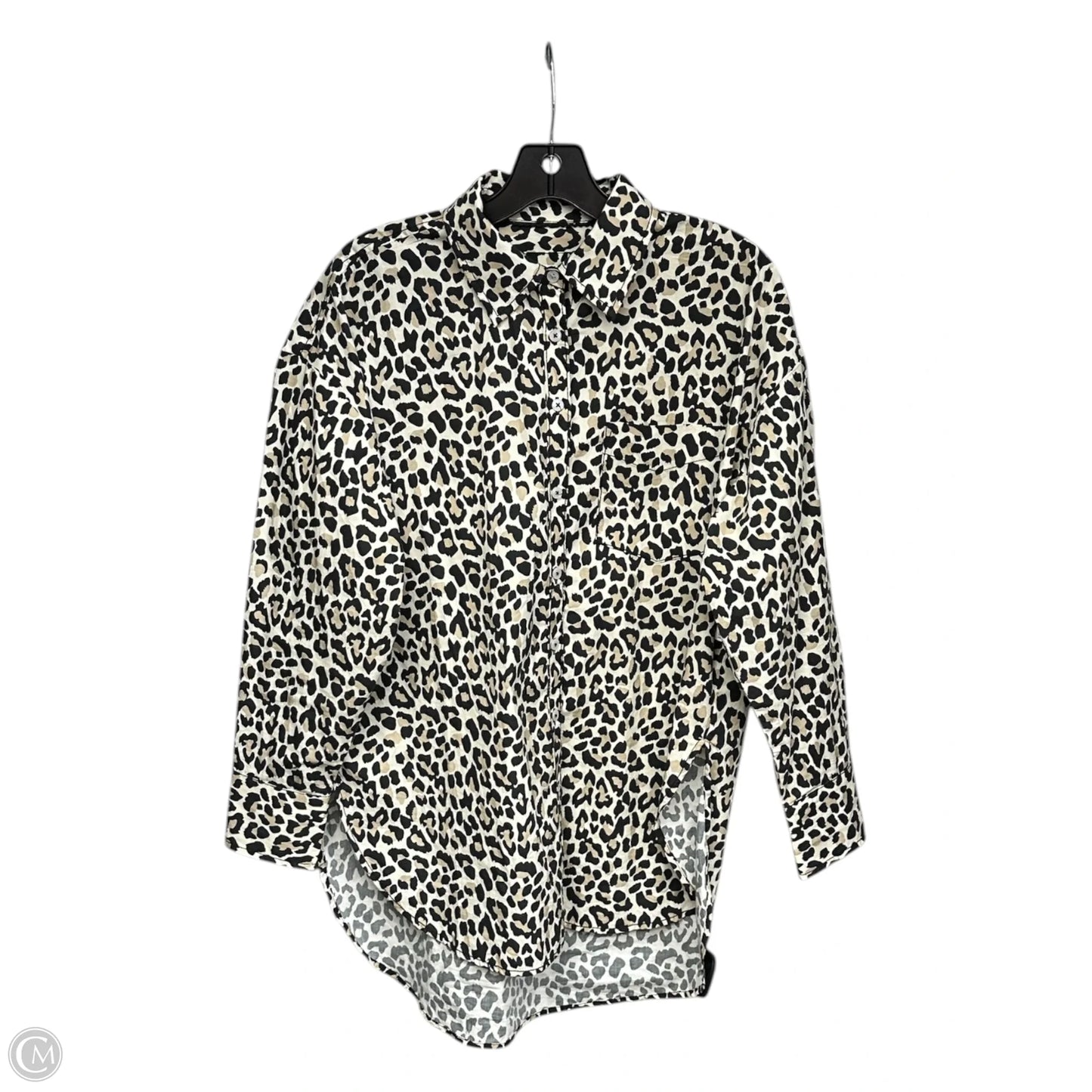 Top Long Sleeve By Maeve In Animal Print, Size: S