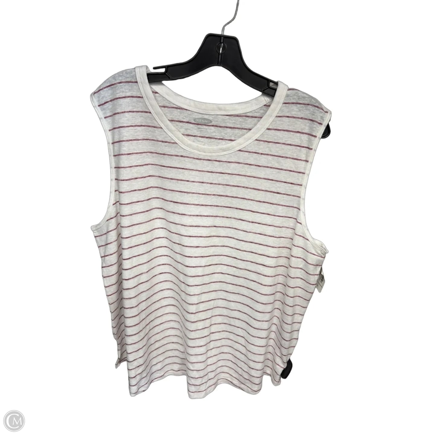 Tank Top By Old Navy In Red & White, Size: Xxl