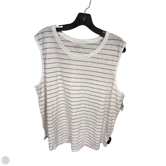 Tank Top By Old Navy In Red & White, Size: Xxl