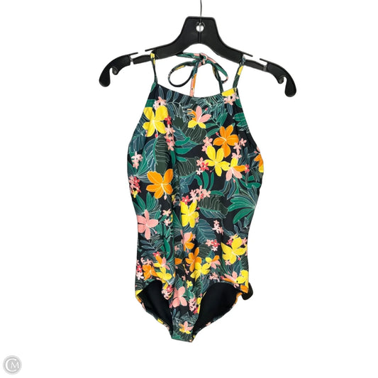 Swimsuit By Old Navy In Floral Print, Size: Xl