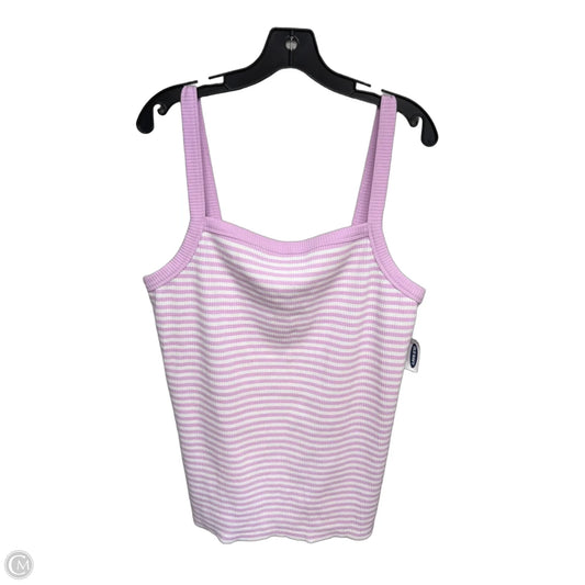 Tank Top By Old Navy In Pink & White, Size: Xxl