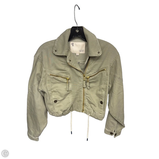 Jacket Denim By Pilcro In Green, Size: Xxs