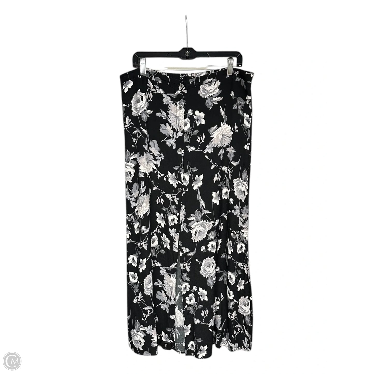 Skirt Midi By Wild Fable In Black & White, Size: L