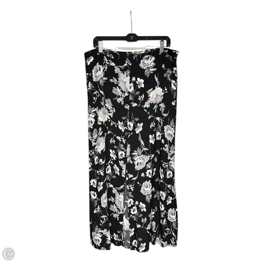 Skirt Midi By Wild Fable In Black & White, Size: L