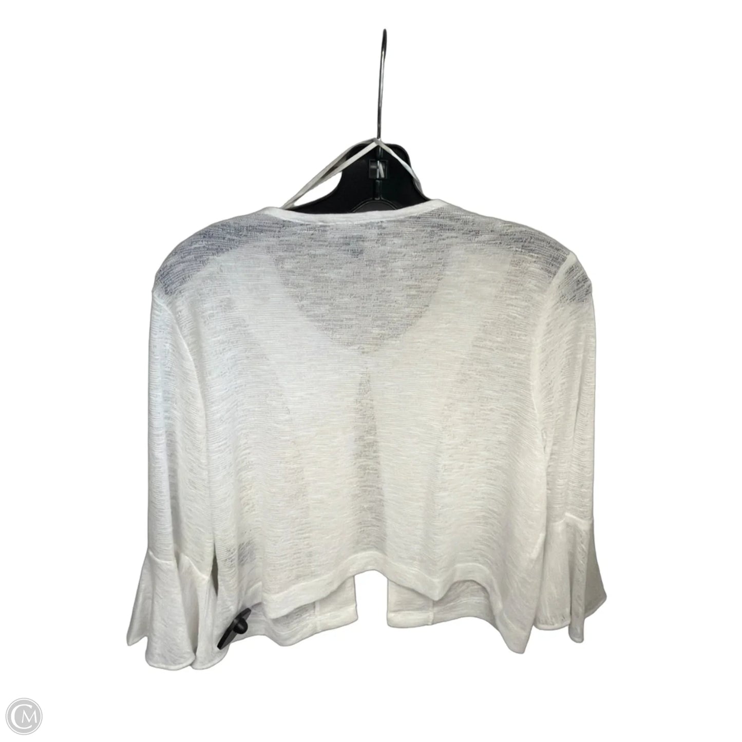 Cardigan By Perceptions In White, Size: L