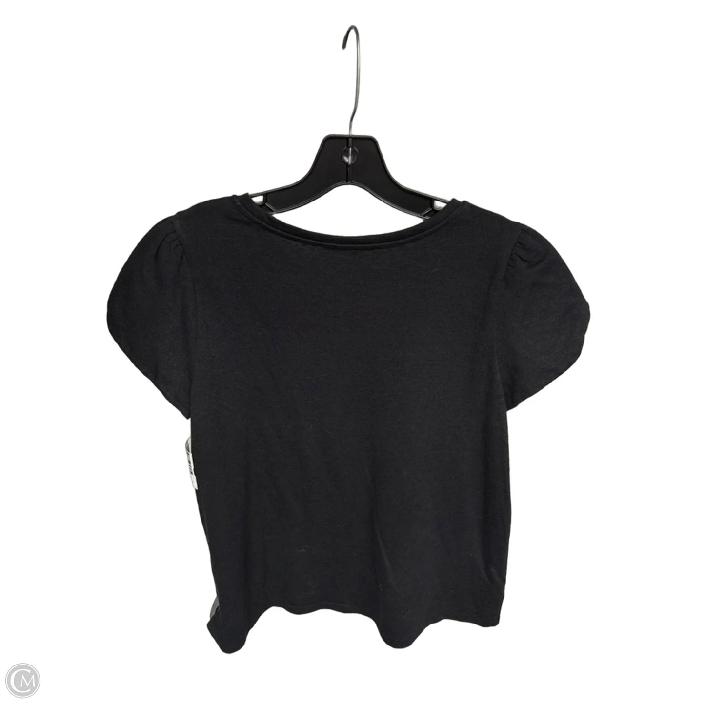 Top Short Sleeve By Loft In Black, Size: L