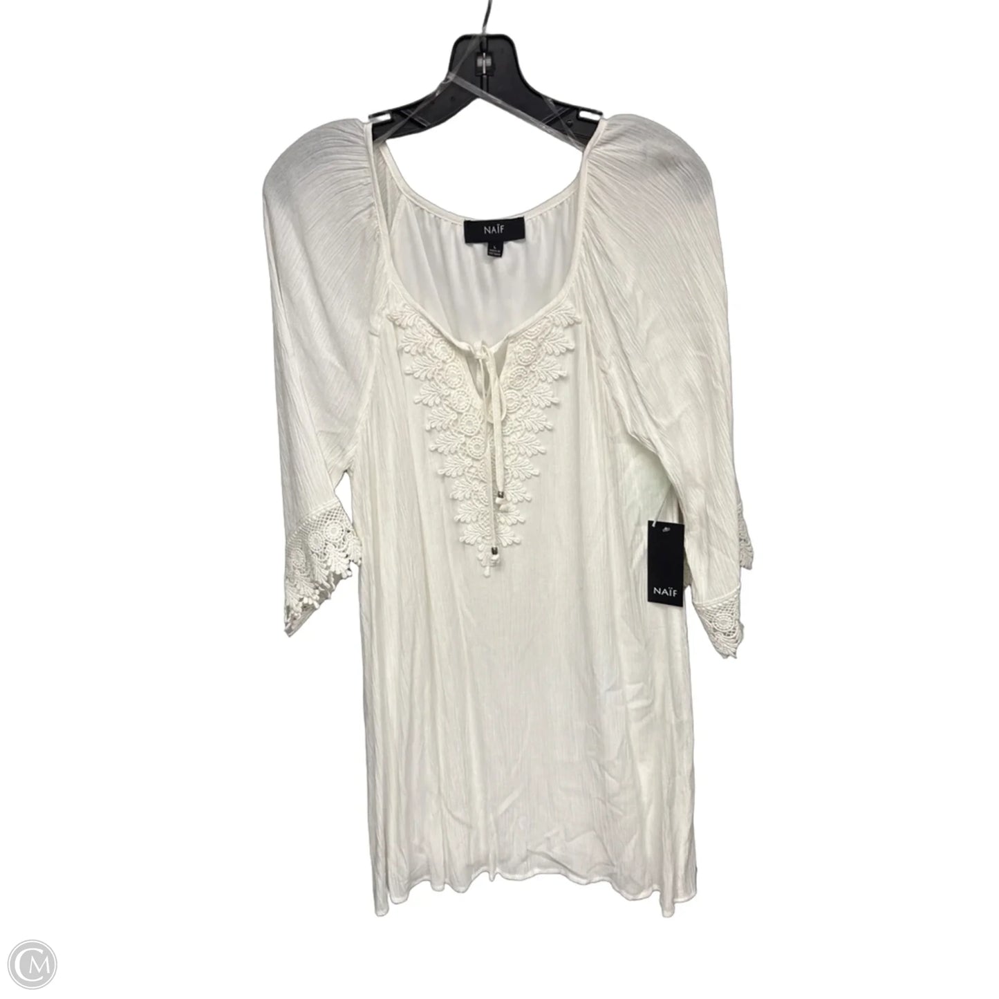 Dress Casual Short By Naif In Ivory, Size: L