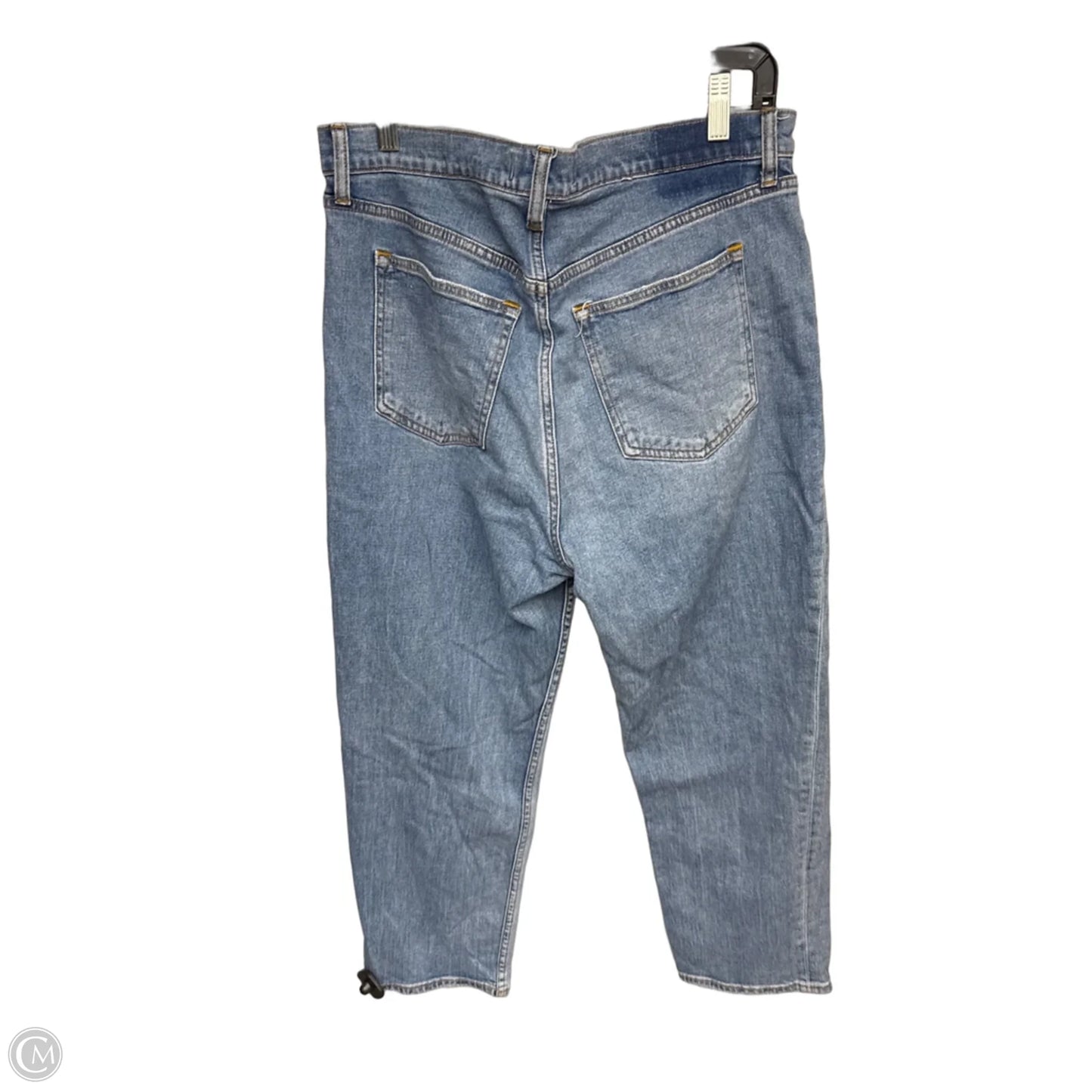 Jeans Cropped By Abercrombie And Fitch In Blue Denim, Size: 14