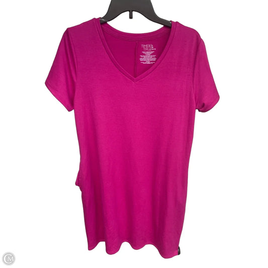 Dress Casual Midi By Time And Tru In Pink, Size: L