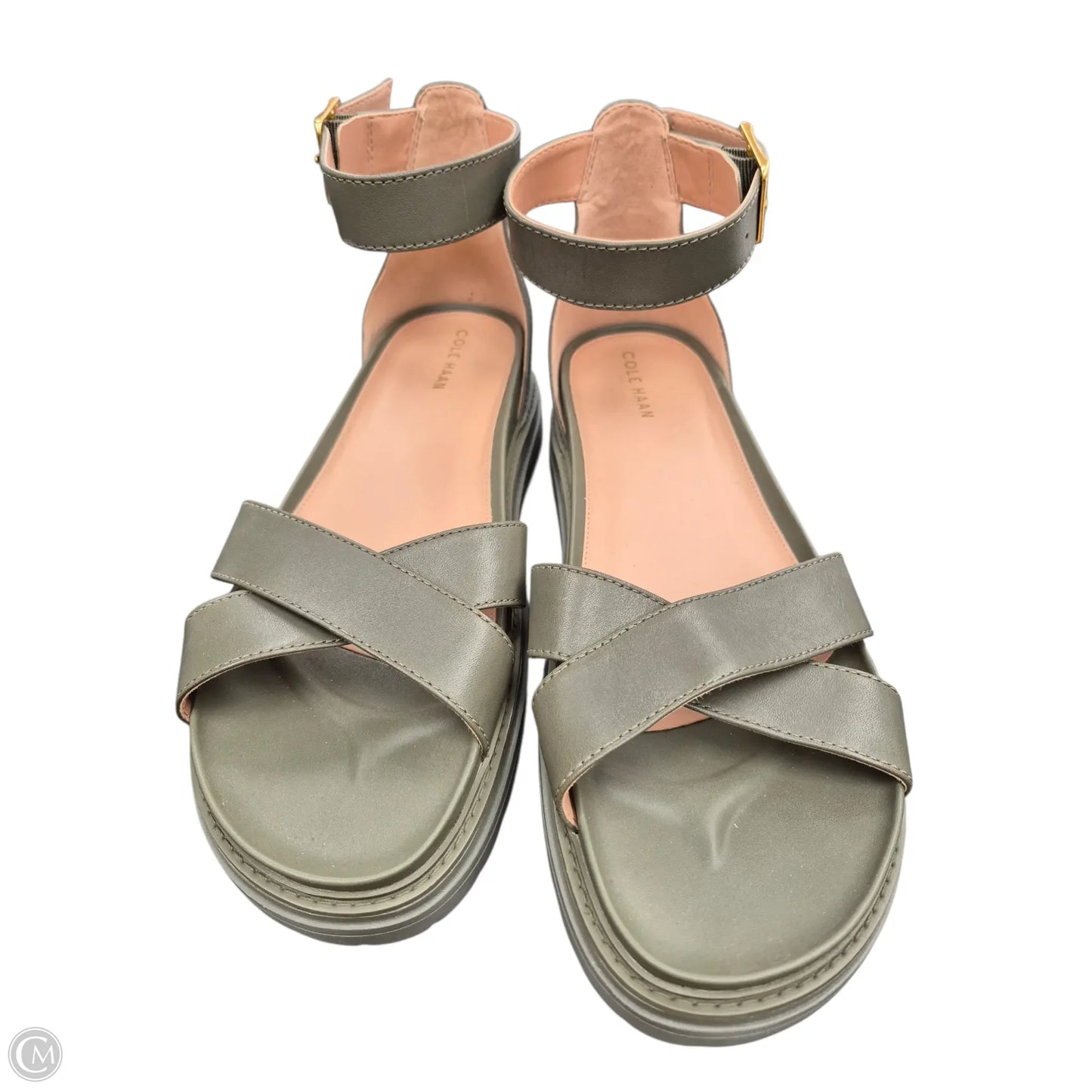 Sandals Flats By Cole-haan In Green, Size: 11