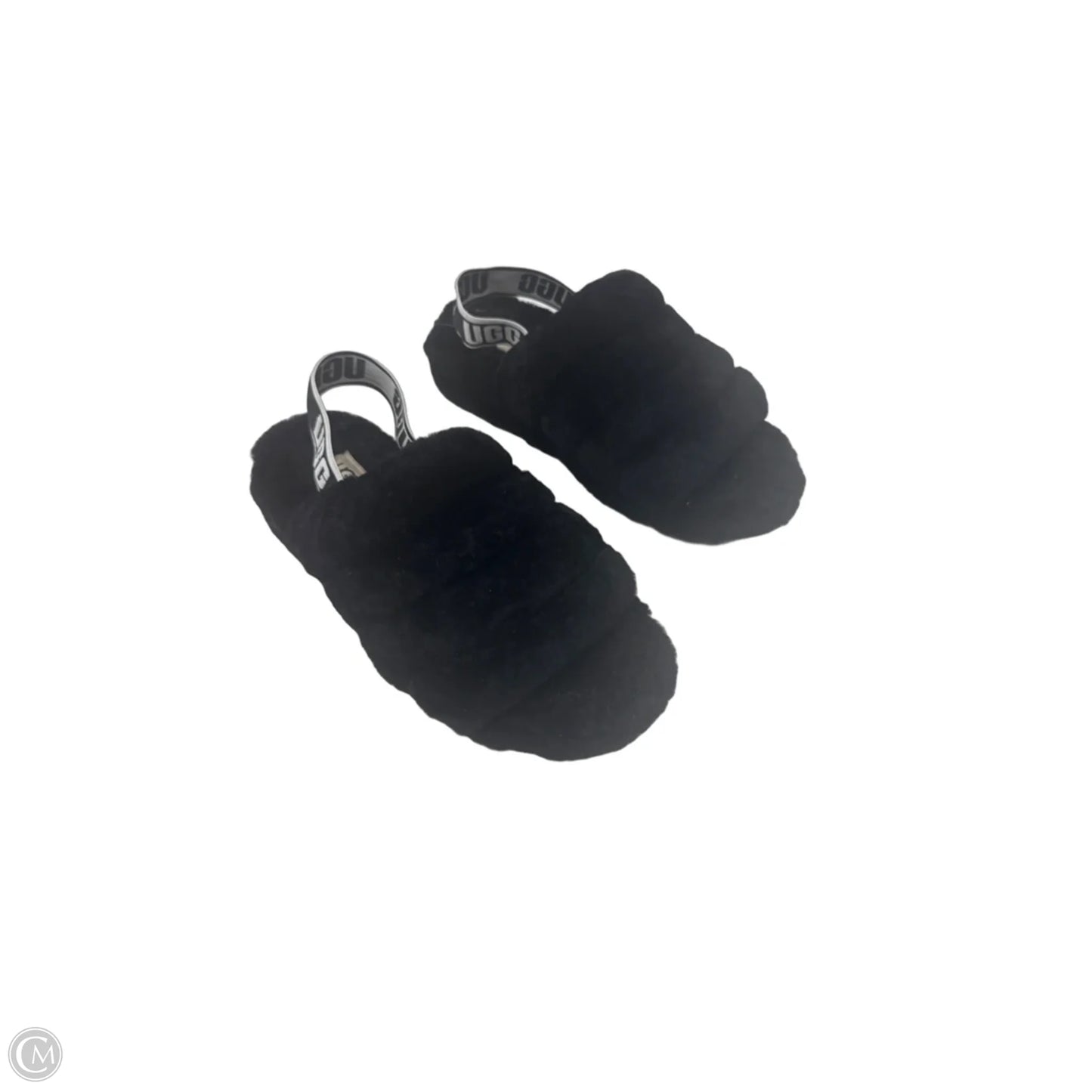 Slippers Designer By Ugg In Black, Size: 7