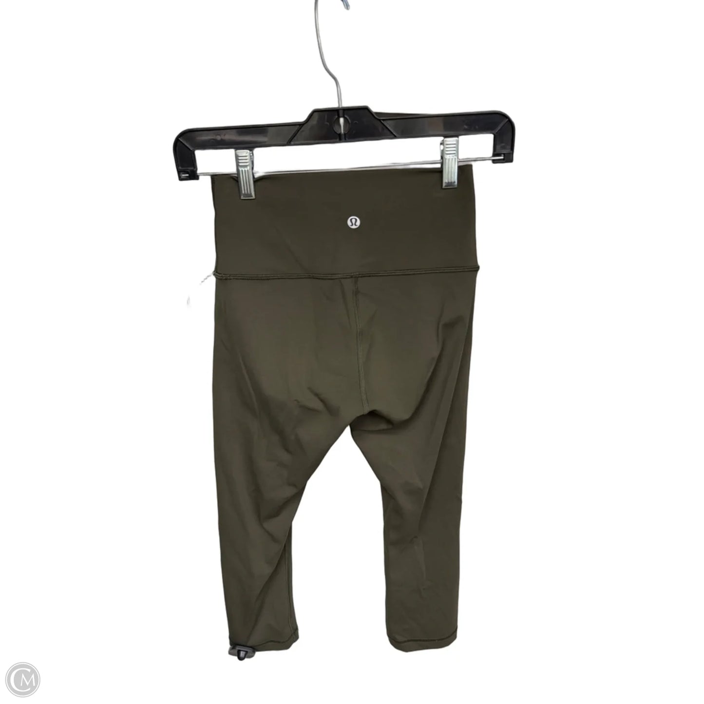 Athletic Capris By Lululemon In Green, Size: 4