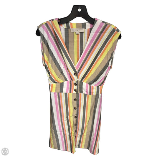 Dress Casual Short By Loft In Striped Pattern, Size: 0p
