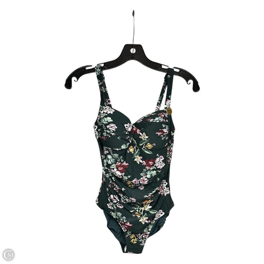 Swimsuit By Clothes Mentor In Green & Purple, Size: 4