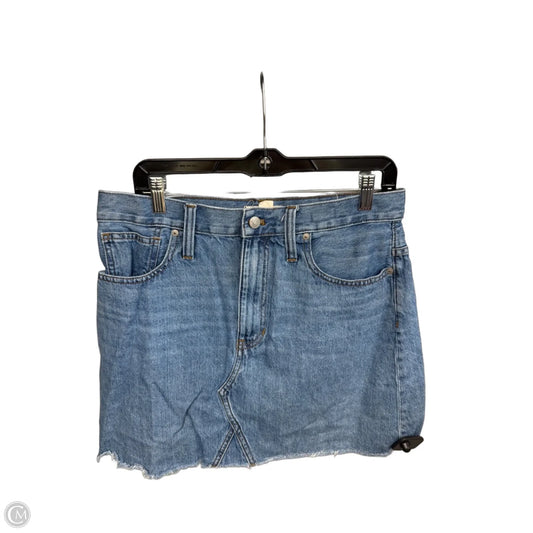 Skirt Mini & Short By Madewell In Blue Denim, Size: 10