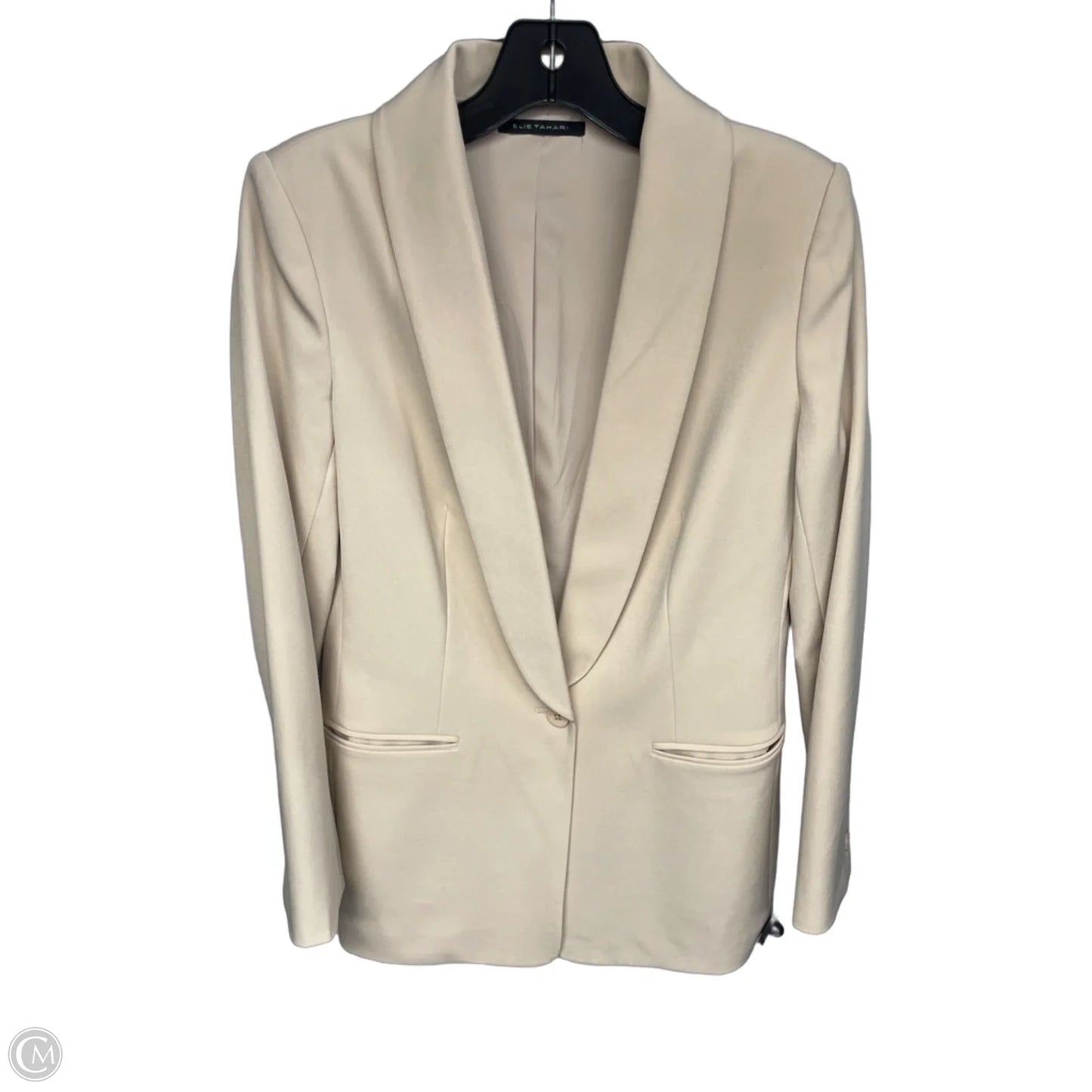Blazer By Tahari In Tan, Size: Xs
