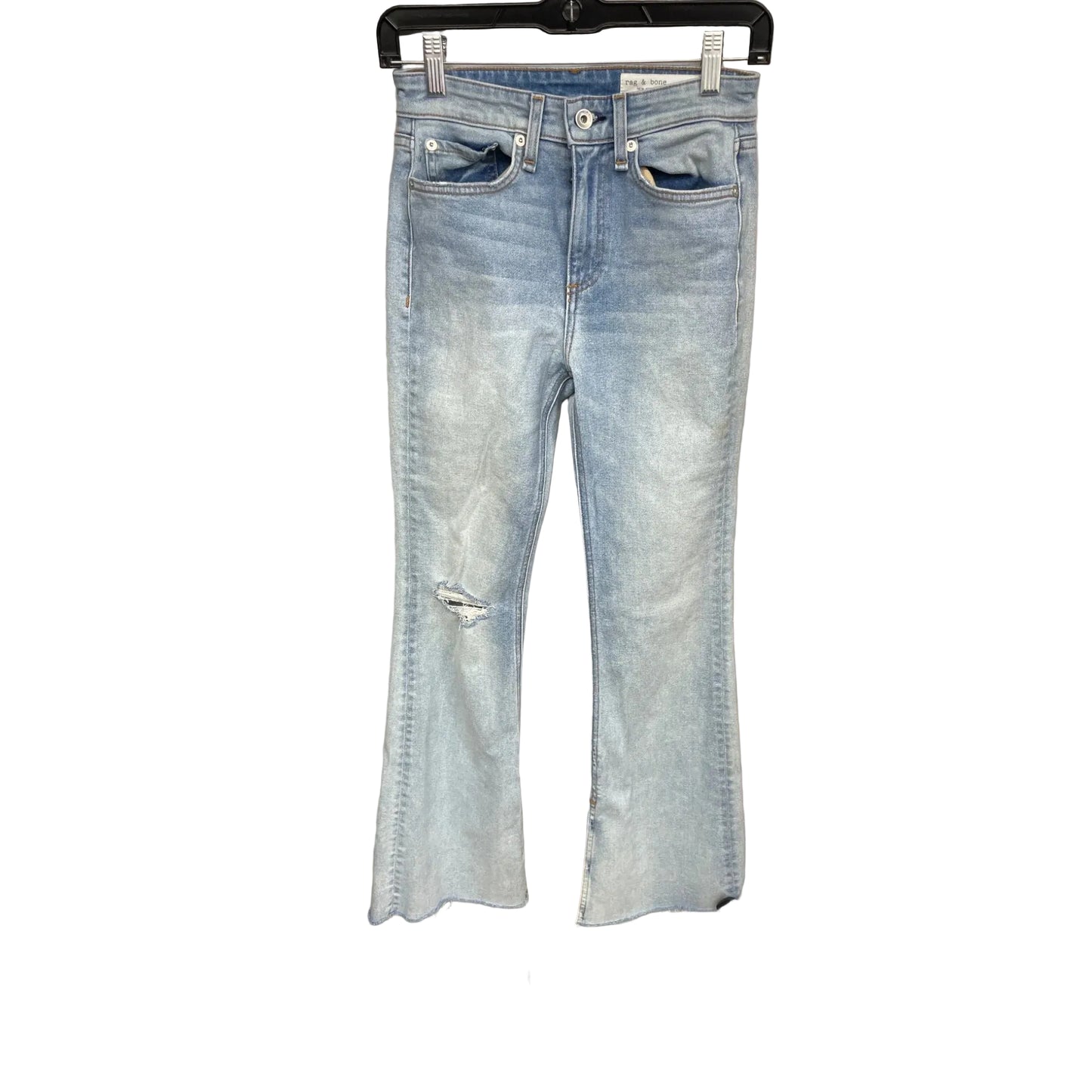 Jeans Boot Cut By Rag And Bone In Blue Denim, Size: 0