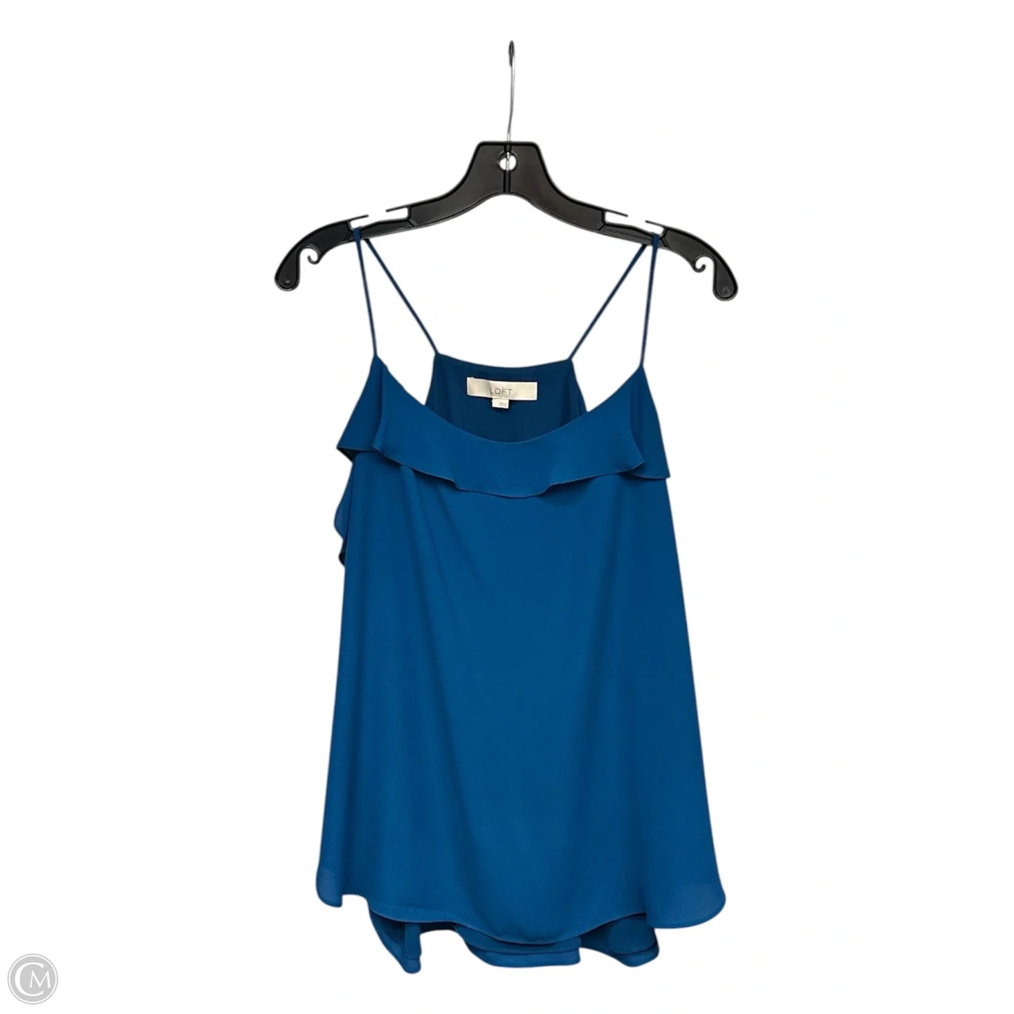Top Sleeveless By Loft In Teal, Size: L