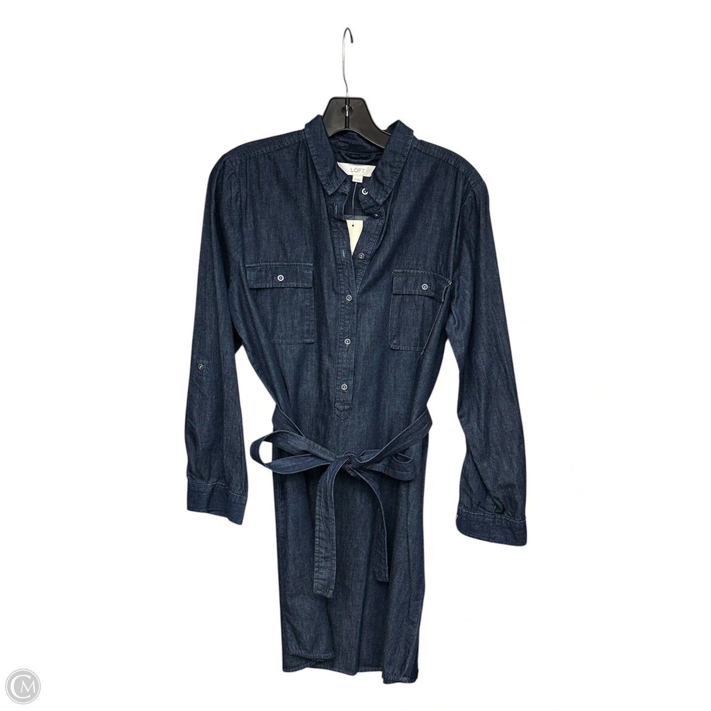 Dress Casual Short By Loft In Blue Denim, Size: Lp