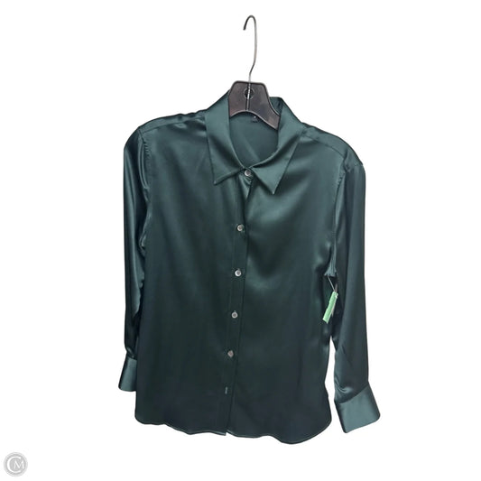 Top Long Sleeve By Theory In Green, Size: M
