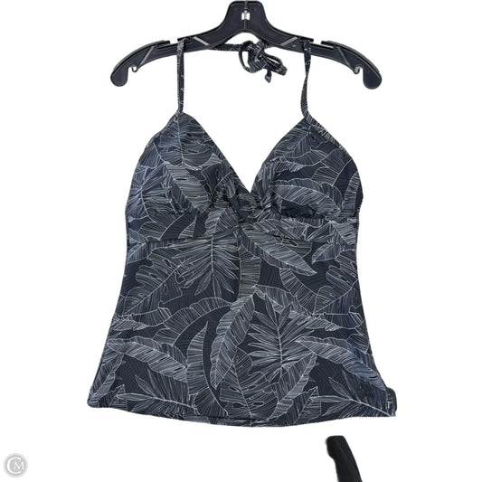 Swimsuit Top By Clothes Mentor In Black & White, Size: Xl