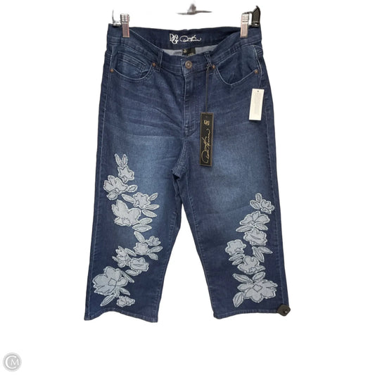 Jeans Cropped By Dr2 In Blue Denim, Size: 12