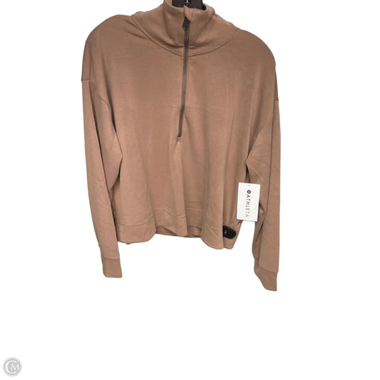 Athletic Sweatshirt Collar By Athleta In Brown, Size: L